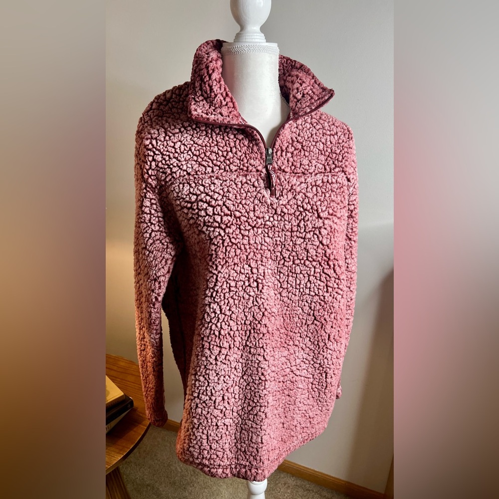 Boxercraft Maroon Sherpa Pullover